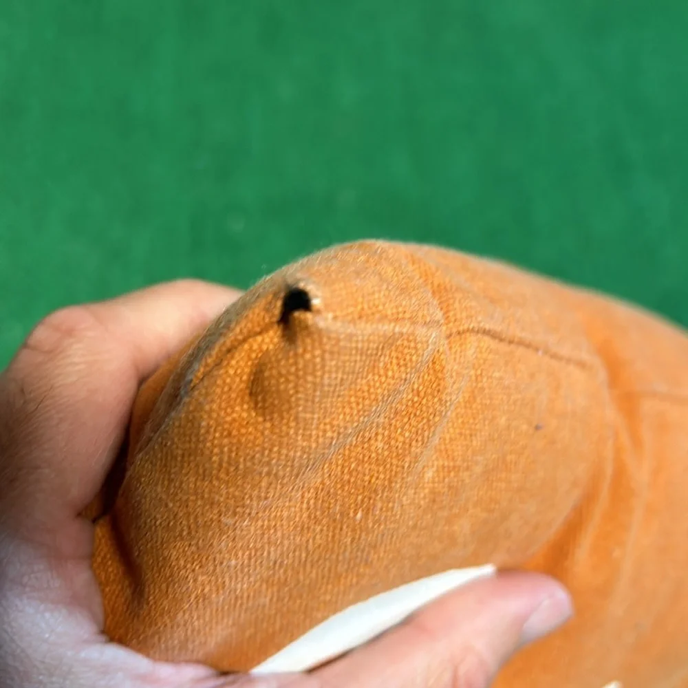 Orange Skeleton pillow! (Some strings showing in corners and lower front)